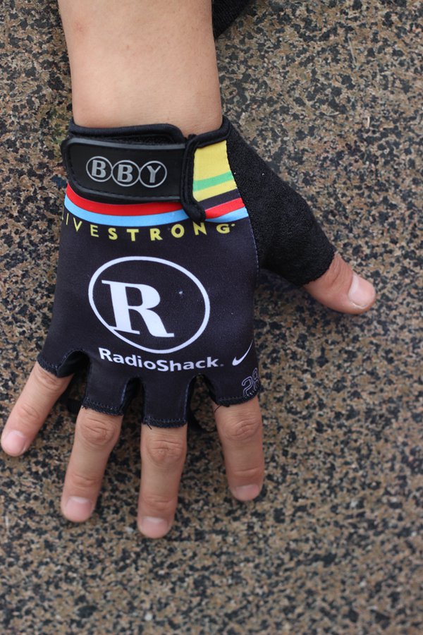 2013 Radioshack Guante de bicicletas